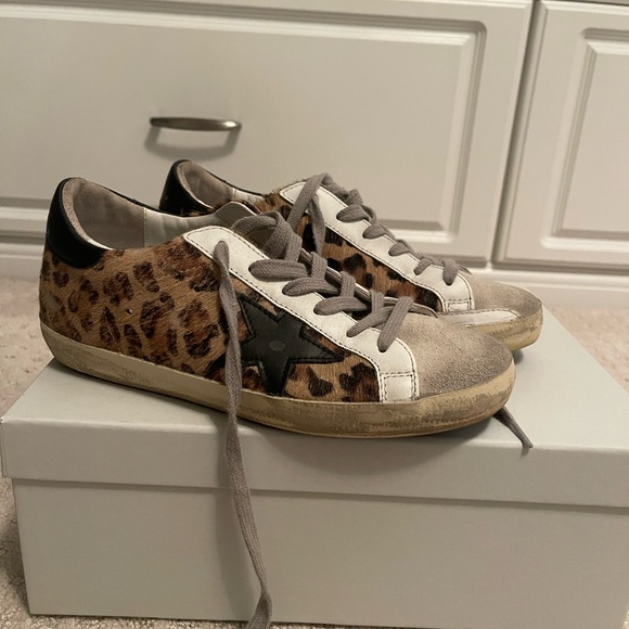 Golden Goose SuperStar sneakers size 36 (6) Leopard print. Great condition! - Picture 1 of 5
